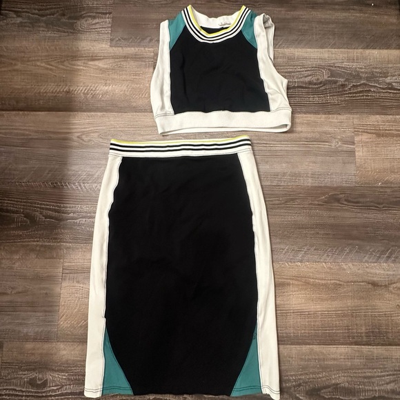 Daily Practice by Anthropologie Full Court Cropped Tank & Midi Skirt Set - Picture 4 of 6